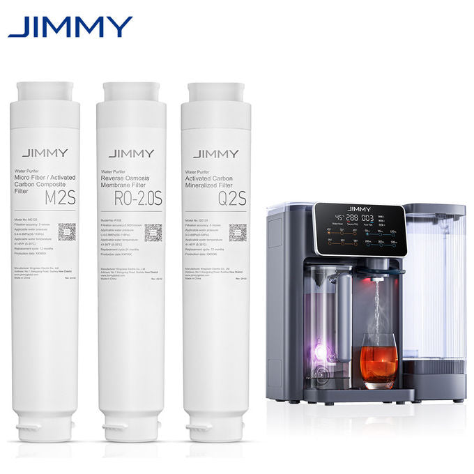 Jimmy, Purificatore Acqua Osmosi Inversa R9, Banco e Portatile, Acqua Calda Istantanea, Filtrazione 7 Stadi