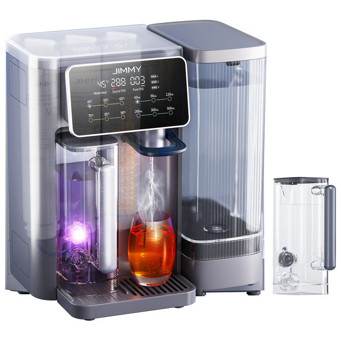 Jimmy, Purificatore Acqua Osmosi Inversa R9, Banco e Portatile, Acqua Calda Istantanea, Filtrazione 7 Stadi