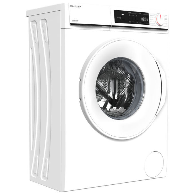 Sharp ES-NFA4101WD Lavatrice Frontale Super Slim 4 Kg 1000 rpm Classe D Allergy Smart 15 Programmi (84.5x59.7x36.2 cm) colore Bianco