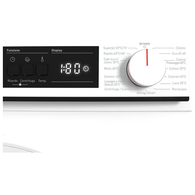 Sharp ES-NFA4101WD Lavatrice Frontale Super Slim 4 Kg 1000 rpm Classe D Allergy Smart 15 Programmi (84.5x59.7x36.2 cm) colore Bianco