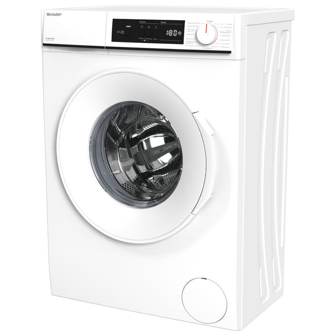 Sharp ES-NFA4101WD Lavatrice Frontale Super Slim 4 Kg 1000 rpm Classe D Allergy Smart 15 Programmi (84.5x59.7x36.2 cm) colore Bianco