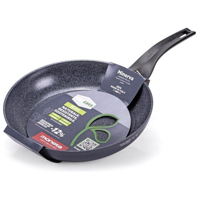 Moneta, Padella Minerva Finegres 20 cm, Alluminio, Rivestimento Antiaderente, Made in Italy