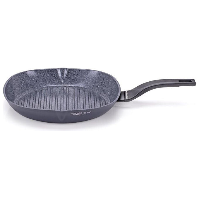 Moneta Bistecchiera Minerva Finegres, 28 cm, Alluminio Forgiato, Antiaderente
