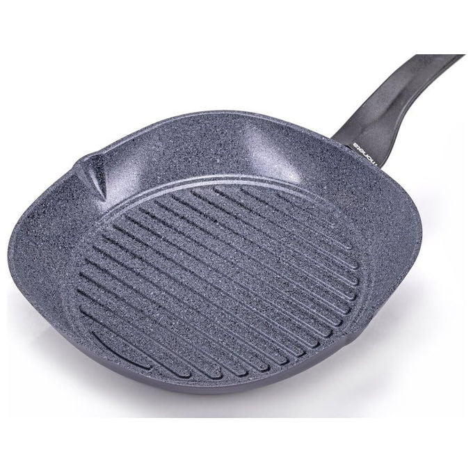 Moneta Bistecchiera Minerva Finegres, 28 cm, Alluminio Forgiato, Antiaderente