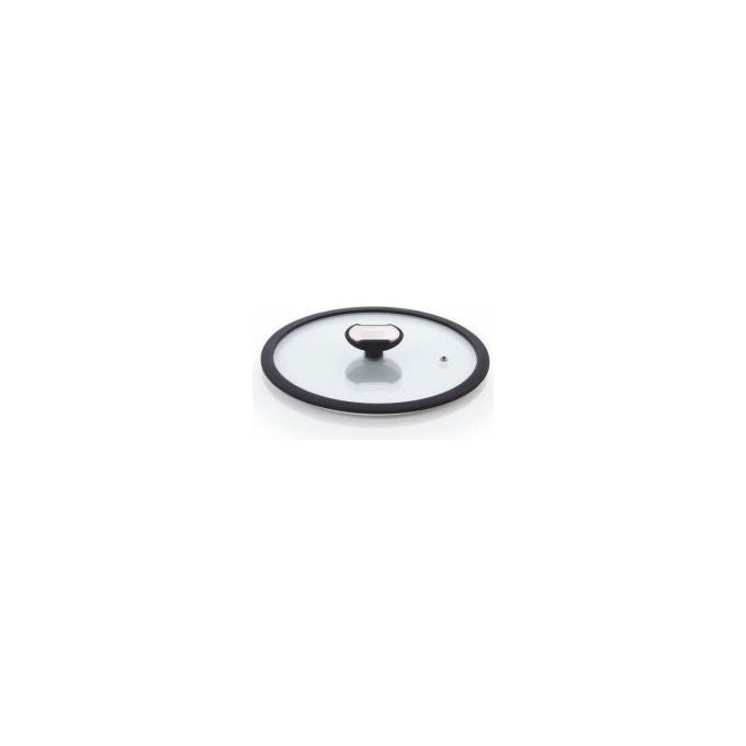 Berndes, Coperchio in Vetro, 32 cm, con Bordo in Silicone, Resistente al Calore