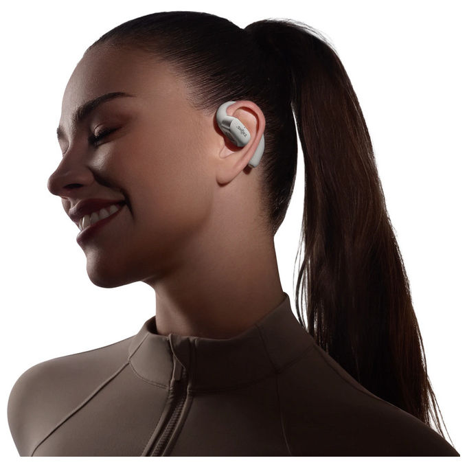 Shokz, OpenFit 2+ Cuffie Wireless a clip, In-ear Musica e Chiamate, Bluetooth, Grigio