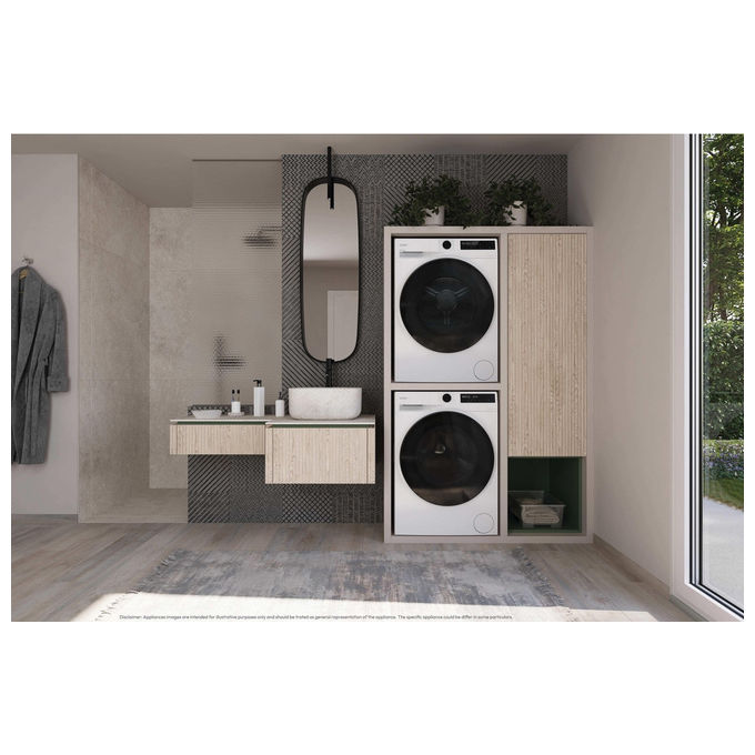 Candy BPS 8N2BX-S ProDry 550 Asciugatrice Pompa di Calore 8 Kg Classe D Inverter WiFi Slim (85x60x52 cm) colore Bianco