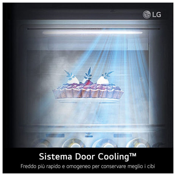 LG GMK961PY5E InstaView Frigorifero 4 Porte 646 L 179 cm Classe E 40 dB Wi-Fi Dispenser Acqua UVnano ThinQ colore Argento
