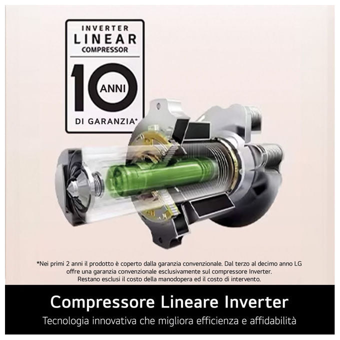 LG GMK961PY5E InstaView Frigorifero 4 Porte 646 L 179 cm Classe E 40 dB Wi-Fi Dispenser Acqua UVnano ThinQ colore Argento