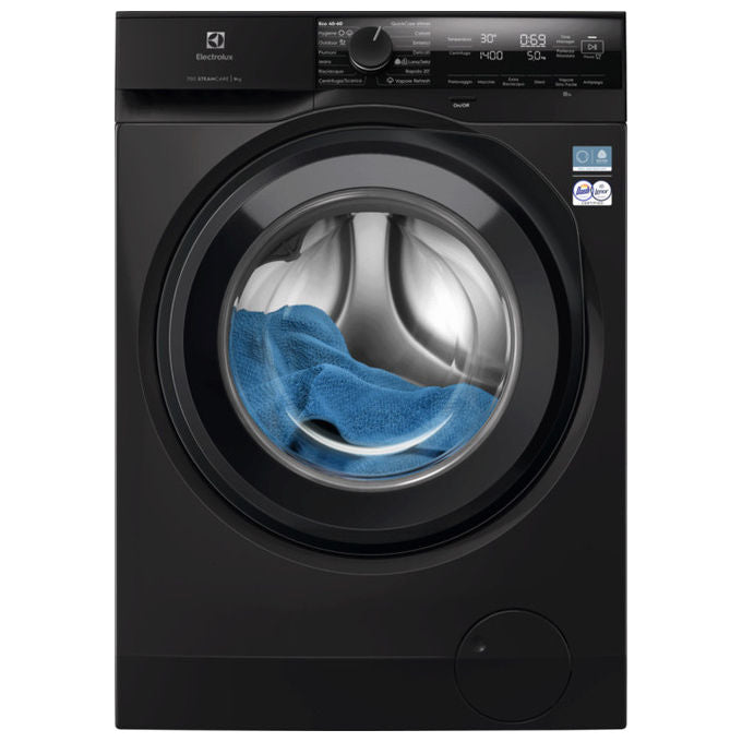 Electrolux EW7F49DG Serie 700 Lavatrice 9 kg 1400 rpm Classe A Vapore (84.7x59.7x57.6 cm) colore Nero