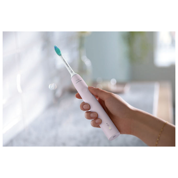 Philips Sonicare, Spazzolino Elettrico Sonico Serie 3100 HX3671-11, Rosa Zucchero