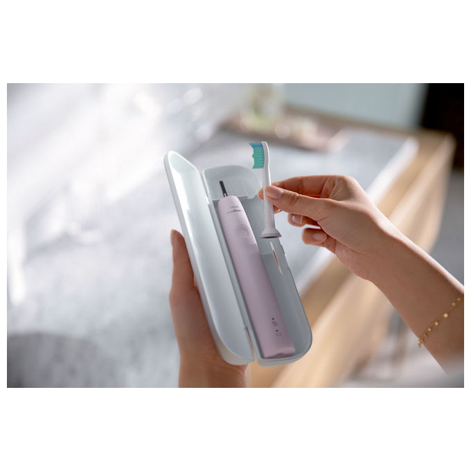 Philips Sonicare, Spazzolino Elettrico Sonico Serie 3100 HX3671-11, Rosa Zucchero