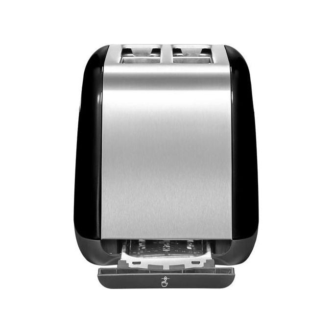 KitchenAid 5KMT2115EOB Tostapane 2 Fette 1100 W 5 Livelli Doratura Modalita' Bagel colore Nero Acciaio Inox