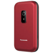 Panasonic KX-TF600EXR Telefono Cellulare a Conchiglia 4G VoLTE Display 2,8'' Bluetooth USB-C IP44 colore Rosso