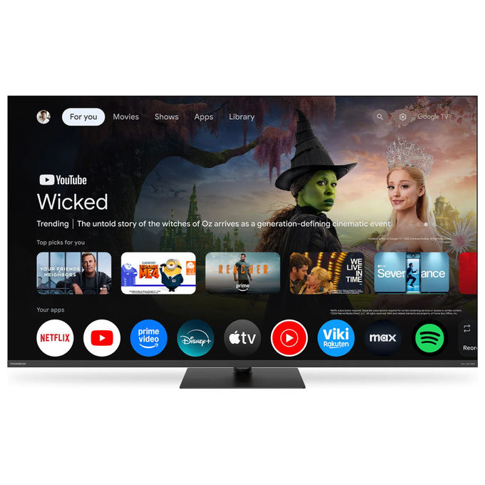 Thomson Tv Mini Led Google Tv 50 Pollici 50MG7C15 4K Hdr10 Nero
