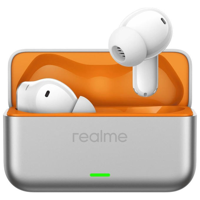 Realme RMA2502 Buds T500 Pro Auricolari TWS Bluetooth 5.4 ANC 50dB LHDC 5.0 IP55 56H Traduzione AI colore Argento
