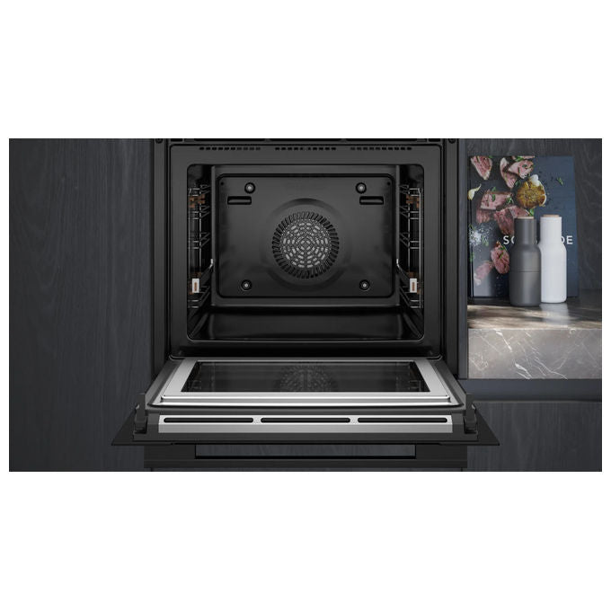 Siemens, Forno Elettrico iQ700 HM776GKB1, 67 Litri, Nero, con Microonde