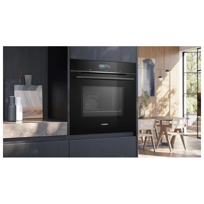 Siemens, Forno Elettrico iQ700 HM776GKB1, 67 Litri, Nero, con Microonde