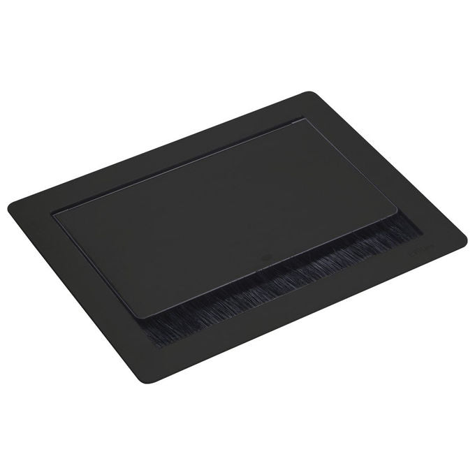 Evoline, Multipresa Flip Top Push M, 4 Prese Schuko, Nero
