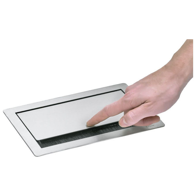 Evoline, Multipresa Flip Top Push M, 4 Prese Schuko, Nero