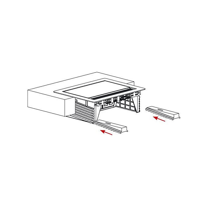 Evoline, Multipresa Flip Top Push M, 4 Prese Schuko, Nero