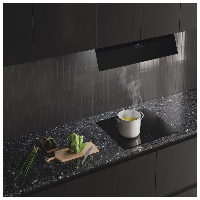 Silverline 3129.9.733.38 Inside Core Pure Cappa da Incasso 90 cm 648 m³-h Classe A 64 dB Touch Control colore Nero