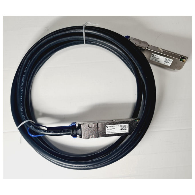 Mikrotik, Cavo collegamento diretto, QSFP28, 100 Gbps, 3 m