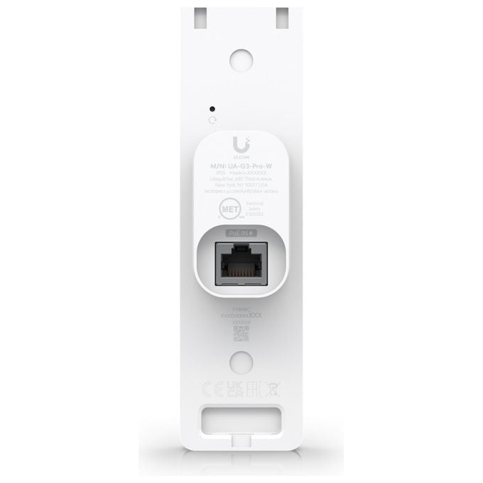 Ubiquiti G3 Reader Pro, Terminale riconoscimento facciale, Bianco, Lettore chip-card, Bluetooth, NFC