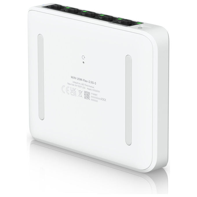 Ubiquiti, Switch di rete 5 porte, 2.5G Ethernet, PoE, Desktop, Bianco