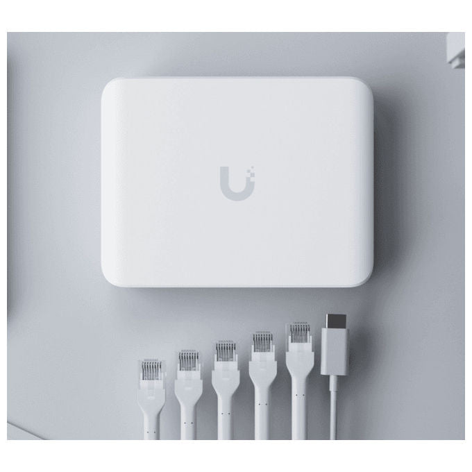 Ubiquiti, Switch di rete 5 porte, 2.5G Ethernet, PoE, Desktop, Bianco