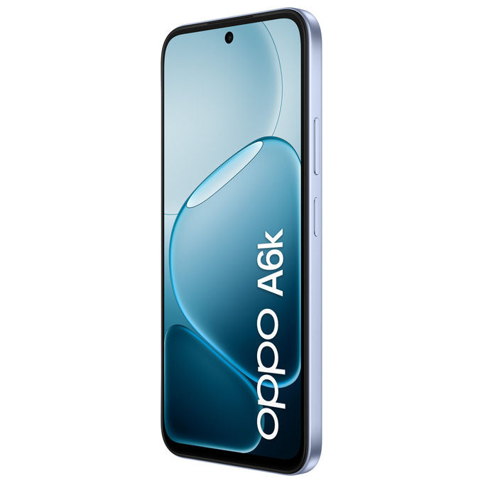 Oppo, Smartphone A6k AI, Doppia Fotocamera 13MP, Display 6.75'' 256GB, Crystal Blue