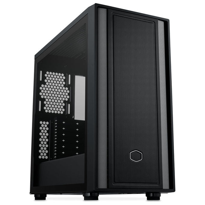 Cooler Master, MasterBox 600 Lite, Midi-Tower E-ATX, Nero, Vetro Temperato