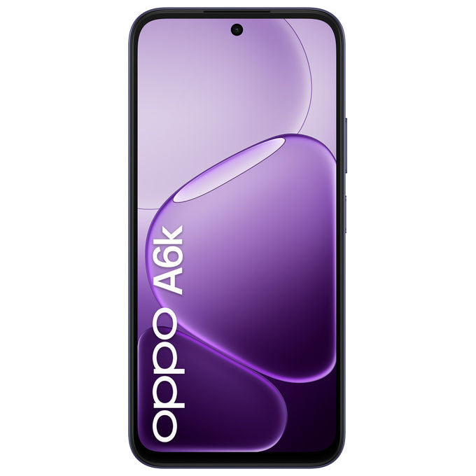 Oppo A6k, Smartphone, Doppia Fotocamera 13MP, Display 6.75'' 120Hz, 4GB RAM, 256GB, Nero