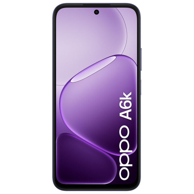 Oppo A6k, Smartphone, Doppia Fotocamera 13MP, Display 6.75'' 120Hz, 4GB RAM, 256GB, Nero