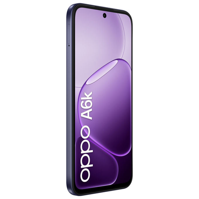 Oppo A6k, Smartphone, Doppia Fotocamera 13MP, Display 6.75'' 120Hz, 4GB RAM, 256GB, Nero