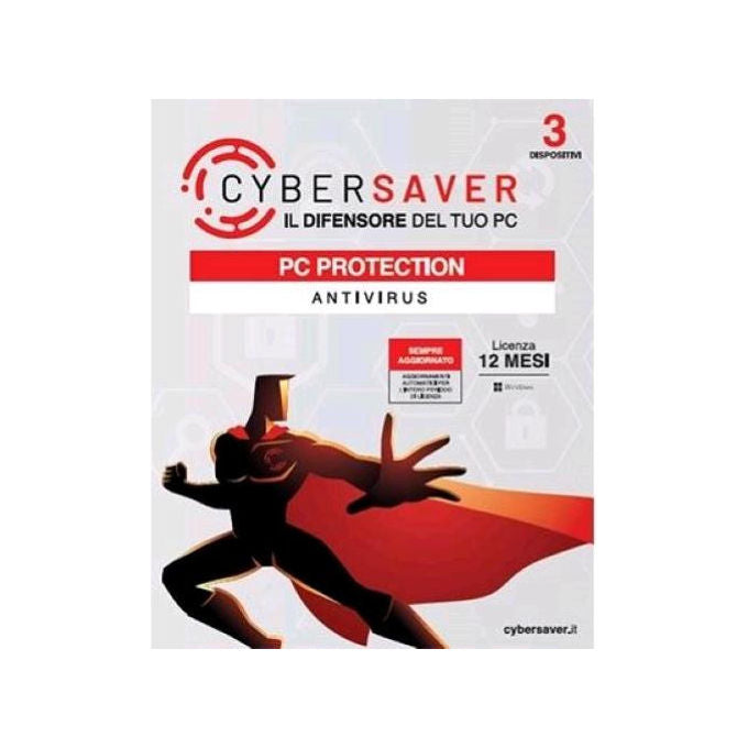 Cybersaver, Protection Pro, Antivirus, 3PC CSPPRO12ST3