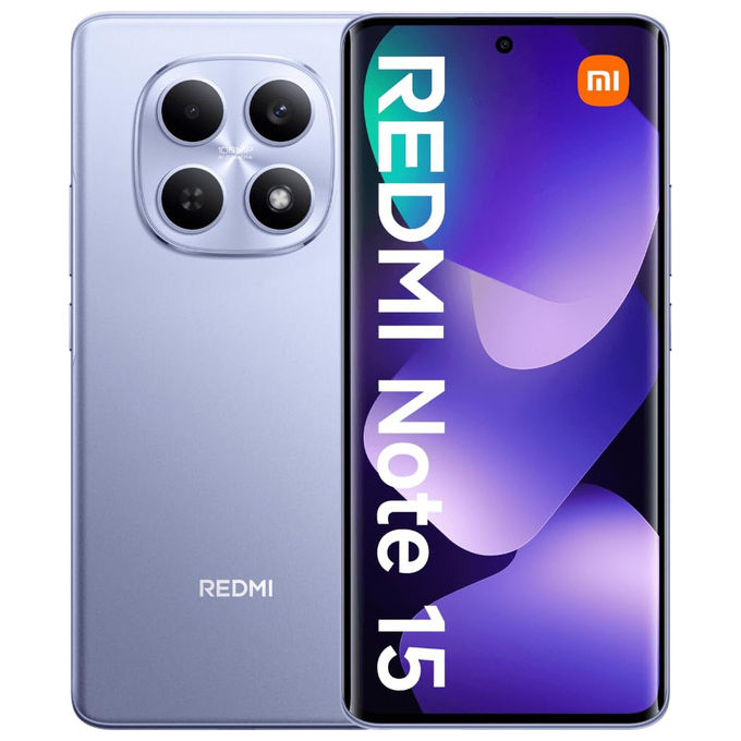 Xiaomi Redmi Note 15, 256GB, 8GB RAM, Smartphone 6.77'', Viola, Dual SIM