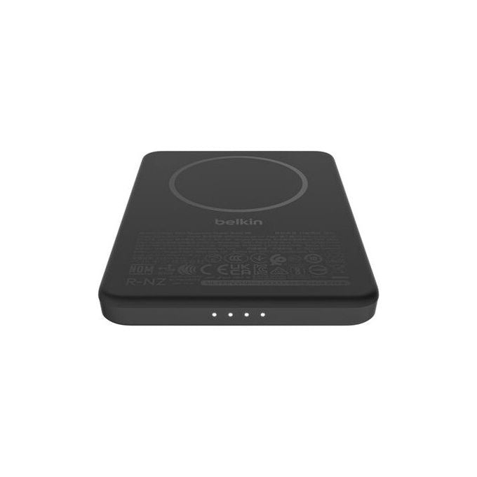 Belkin, Power Bank Magnetica 5000 mAh, Ricarica Wireless, Slim 7.5W, Nero