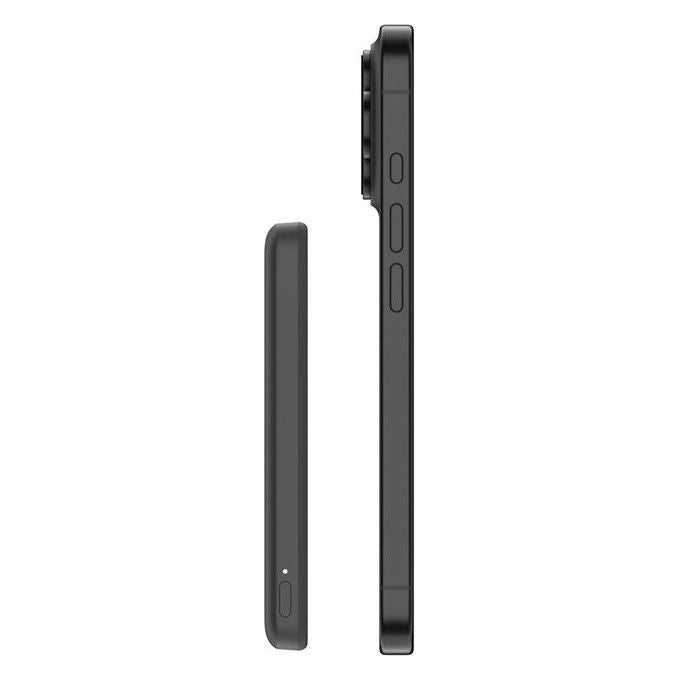 Belkin, Power Bank Magnetica 5000 mAh, Ricarica Wireless, Slim 7.5W, Nero