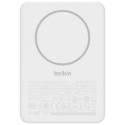 Belkin, Power Bank Magnetica 5000mAh, Ricarica Wireless, 7.5W, Bianco