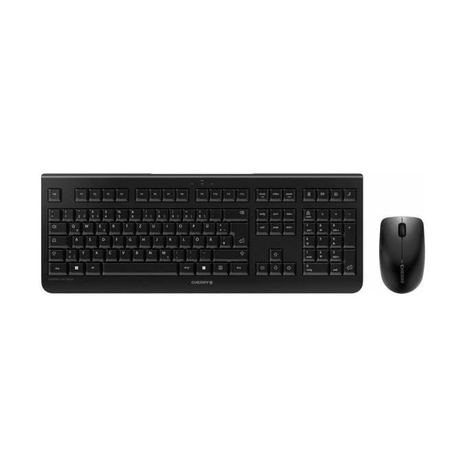 Cherry, Set Tastiera e Mouse Wireless DW 3000, Layout Italiano, Nero