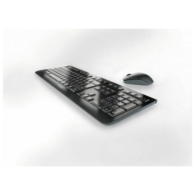 Cherry, Set Tastiera e Mouse Wireless DW 3000, Layout Italiano, Nero