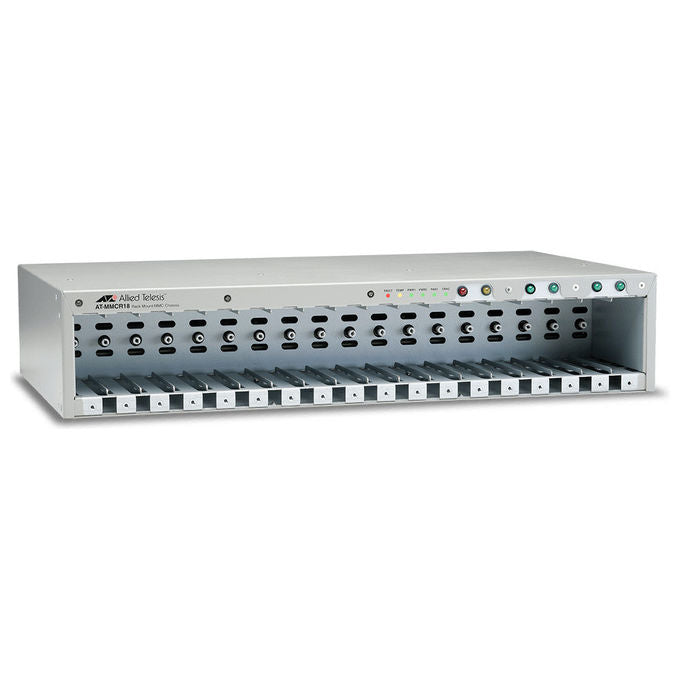 Allied Telesis, Telaio apparecchiatura di rete MMCR18, 18 slot, Montaggio rack, Metallo