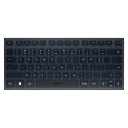Cherry, Tastiera Mini Bluetooth, QWERTY US Internazionale, Wireless, Blu
