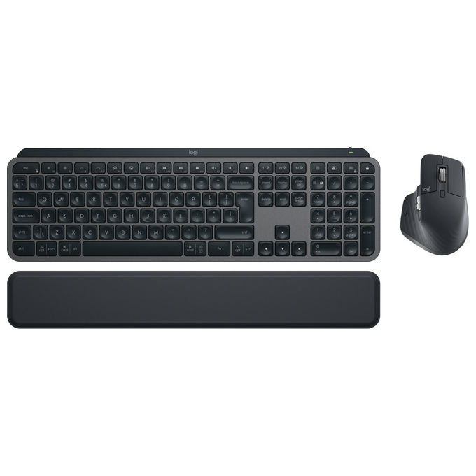Logitech, Tastiera e Mouse, Wireless Bluetooth, QWERTY US International, Grafite