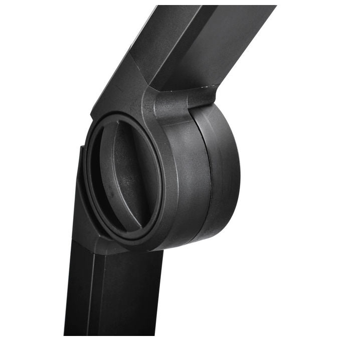 Cherry, Supporto da Tavolo, Braccio Microfono Universale con Hub USB, Nero, Alluminio