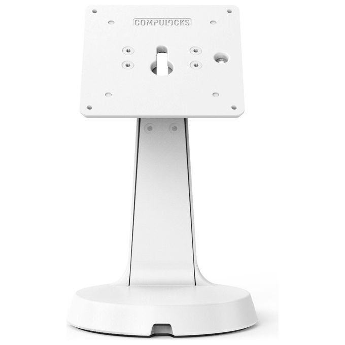 Compulocks, Supporto Antifurto Tablet, Bianco, Montaggio Banco, VESA 75x75 e 100x100 mm