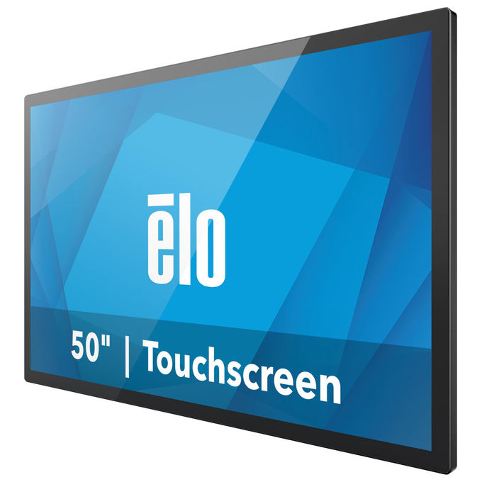 Elo, Monitor LCD 50 Pollici, Touchscreen 4K, Anti-attrito, 3840 x 2160, Nero