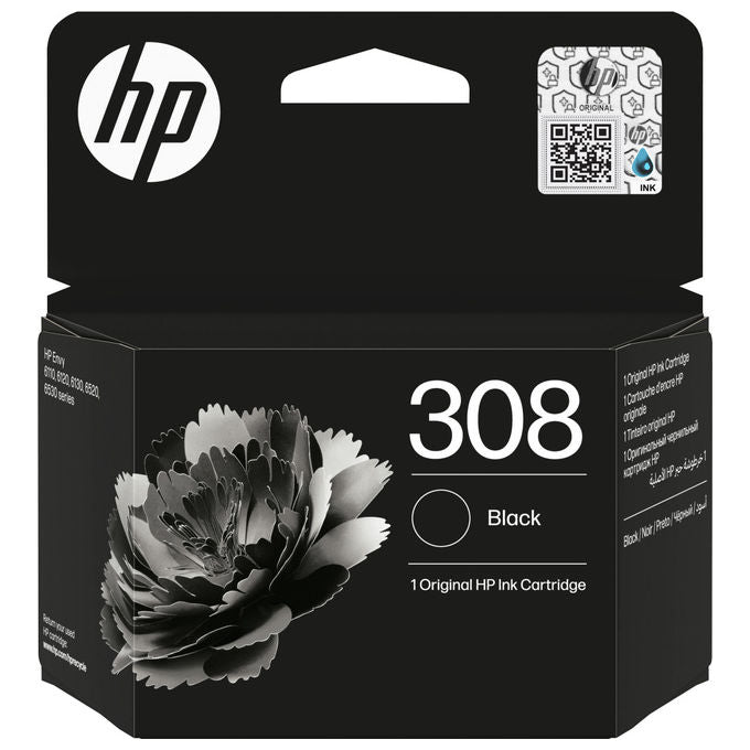 HP, Cartuccia Inchiostro Nero Originale 308, Resa Standard