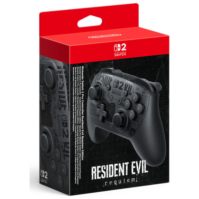 Nintendo, Controller Pro, Resident Evil Requiem Edition, Nero, Wireless per Switch 2